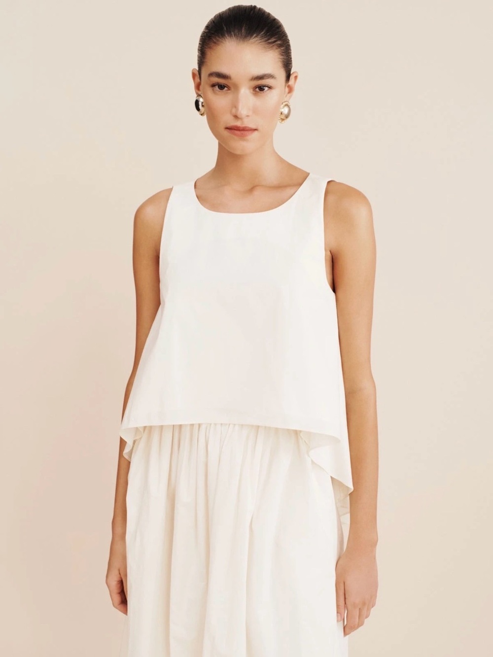 Posse White Two-Piece Coord Set Maxi Skirt and Top Co-ord Set NWT - Picture 4 of 13